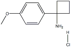 1-(4-甲氧基苯基)环丁烷胺, 1228879-06-8, 结构式
