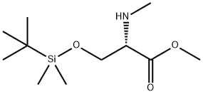(S)-N-methyl-O-tert-butyldimethylsilyl serinemethyl ester Structure
