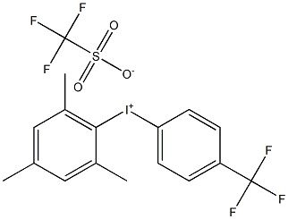(4-三氟甲基苯基)(2,4,6-三甲基苯基)三氟甲磺酸碘鎓, 1232133-62-8, 结构式