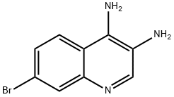 7-BROMOQUINOLINE-3,4-DIAMINE,1232149-37-9,结构式