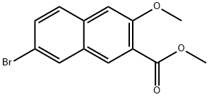 7-溴-3-甲氧基-2-萘甲酸甲酯,123266-51-3,结构式