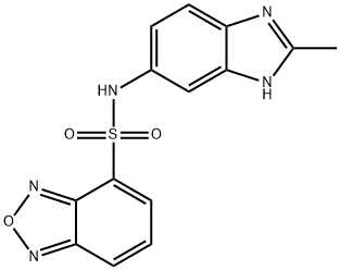 N-(2-methyl-1H-benzimidazol-5-yl)-2,1,3-benzoxadiazole-4-sulfonamide Struktur