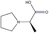 (alphaR)-alpha-Methyl-1-pyrrolidineacetic acid Structure