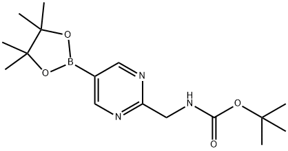 tert-butyl (5-(4,4,5,5-tetramethyl-1,3,2-dioxaborolan-2-yl)pyrimidin-2-yl)methylcarbamate Structure
