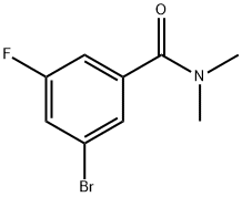 3-bromo-5-fluoro-N,N-dimethylbenzamide 结构式