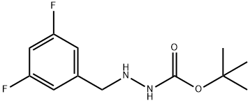 tert-Butyl 2-(3,5-difluorobenzyl)hydrazinecarboxylate Structure