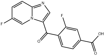 1235992-01-4 3-fluoro-4-(6-fluoro-imidazo[1,2-a]pyridine-3-carbonyl)-benzoic acid