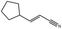 2-Propenenitrile, 3-cyclopentyl-, (2E)- Structure