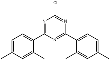 2-chloro-4,6-bis(2,4-dimethylphenyl)-1,3,5-triazine Structure