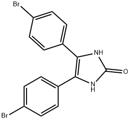 4,5-BIS-(4-BROMO-PHENYL)-1,3-DIHYDRO-IMIDAZOL-2-ONE,123714-75-0,结构式