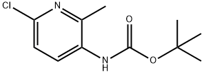 tert-butyl 6-chloro-2-methylpyridin-3-ylcarbamate Structure
