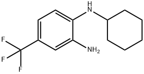 N1-cyclohexyl-4-(trifluoromethyl)benzene-1,2-diamine Structure
