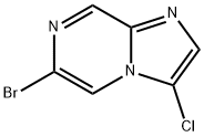 6-Bromo-3-chloro-imidazo[1,2-a]pyrazine, 1239441-36-1, 结构式