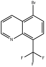5-ブロモ-8-(トリフルオロメチル)キノリン 化学構造式