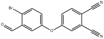 4-(4-溴-3-甲酰基苯氧基)邻苯二甲腈, 1239518-48-9, 结构式