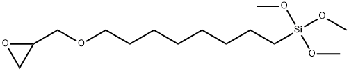 [8-(Glycidyloxy)-n-octyl]trimethoxysilane Structure