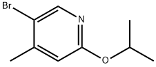 5-Bromo-2-isopropoxy-4-methylpyridine Struktur