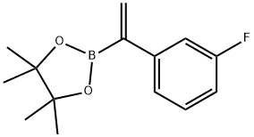 1-(3-FLUOROPHENYL)VINYLBORONIC ACID PINACOL ESTER, 1239700-55-0, 结构式
