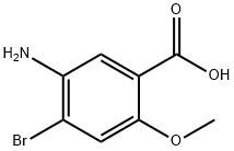 5-Amino-4-bromo-2-methoxy-benzoic acid Struktur