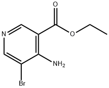 Ethyl 4-amino-5-bromonicotinate 结构式