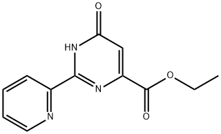 ethyl 6-oxo-2-(pyridin-2-yl)-1,6-dihydropyrimidine-4-carboxylate Structure