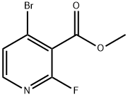 4-Bromo-2-fluoropyridine-3-carboxylic acid methyl ester Struktur