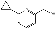 2-cyclopropyl-4-Pyrimidinemethanol Structure