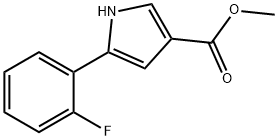 5-(2-氟苯基)-1H-吡咯-3-羧酸甲酯, 1240949-59-0, 结构式