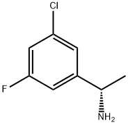 (1S)-1-(5-CHLORO-3-FLUOROPHENYL)ETHYLAMINE-HCL Structure