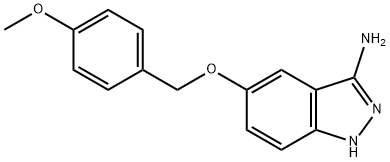 5-(4-methoxybenzyloxy)-1H-indazol-3-amine Structure
