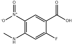 2-fluoro-4-(methylamino)-5-nitrobenzoic acid Structure
