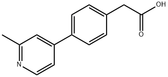[4-(2-Methyl-pyridin-4-yl)-phenyl]-acetic acid Structure