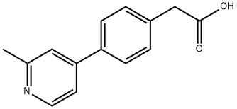 [4-(2-甲基吡啶)]-苯乙酸,1243245-69-3,结构式
