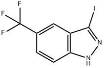 3-碘-5-(三氟甲基)-1H-吲唑, 1243360-18-0, 结构式