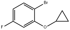 1-bromo-2-cyclopropoxy-4-fluorobenzene Structure