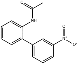 N-(3'-硝基[1,1'-联苯]-2-基)-乙酰胺 结构式
