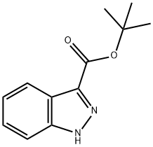 1H-Indazole-3-carboxylic acid, 1,1-dimethylethyl ester
 Structure