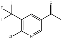1-(6-Chloro-5-(trifluoromethyl)pyridin-3-yl)ethanone Structure