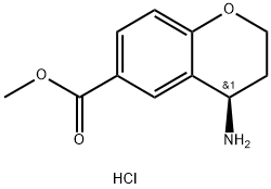 (R)-4-氨基苯并二氢吡喃-6-羧酸甲酯盐酸盐, 1246509-59-0, 结构式