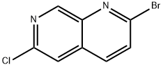 2-bromo-6-chloro-1,7-naphthyridine Struktur