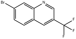 7-ブロモ-3-(トリフルオロメチル)キノリン 化学構造式