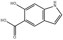 6-Hydroxy-1H-indole-5-carboxylic acid Struktur