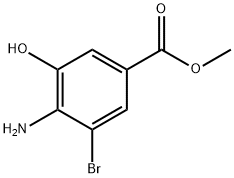 methyl 4-amino-3-bromo-5-hydroxybenzoate Structure