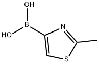 B-(2-甲基-4-噻唑)硼酸, 1246761-85-2, 结构式