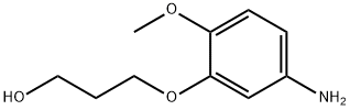 1-Propanol, 3-(5-amino-2-methoxyphenoxy)- Structure