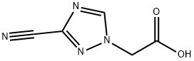 (3-Cyano-[1,2,4]triazol-1-yl)-acetic acid, 1247628-40-5, 结构式