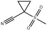 1-(methylsulfonyl)cyclopropanecarbonitrile Structure