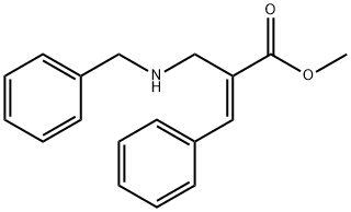 (E)-methyl 2-((benzylamino)methyl)-3-phenylacrylate,124957-52-4,结构式