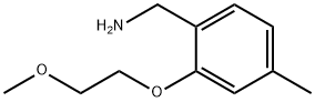2-(2-甲氧基乙氧基)-4-甲基苯基]甲胺 结构式