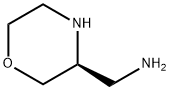 [(3S)-morpholin-3-yl]methanamine 化学構造式